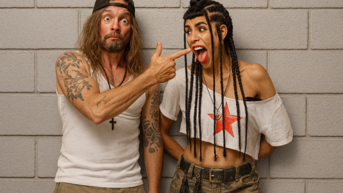 Frah Shaka Ponk et sa femme