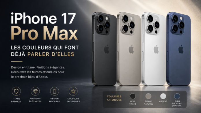 iPhone 17 Pro Max Couleur